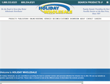 Tablet Screenshot of holidaywholesale.com